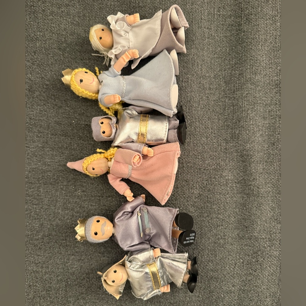 Pottery Barn Kids Princess Doll Collection - Silver, Pink, and Purple